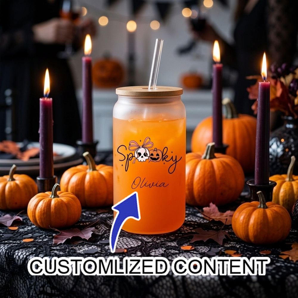 Coffee Equipment Usa - Copo de Vidro Personalizado para Halloween