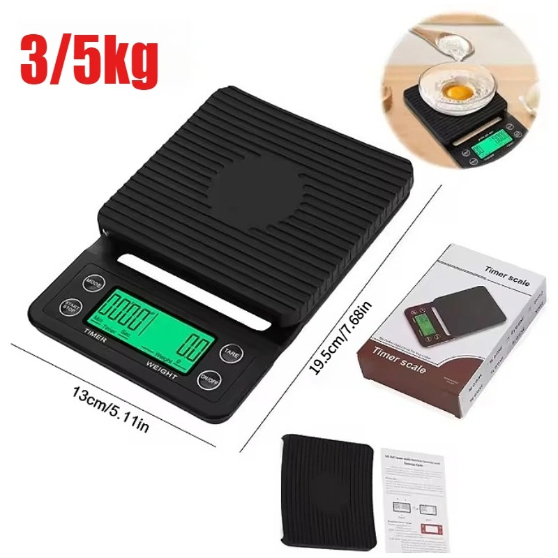 Scale Drip Timer - Balança Digital Multifuncional para Café com