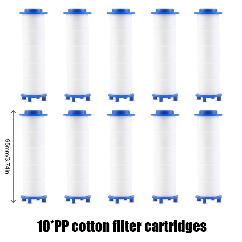 Water Filter Cartridge - Filtro de chuveiro 5/10 peças, aumenta