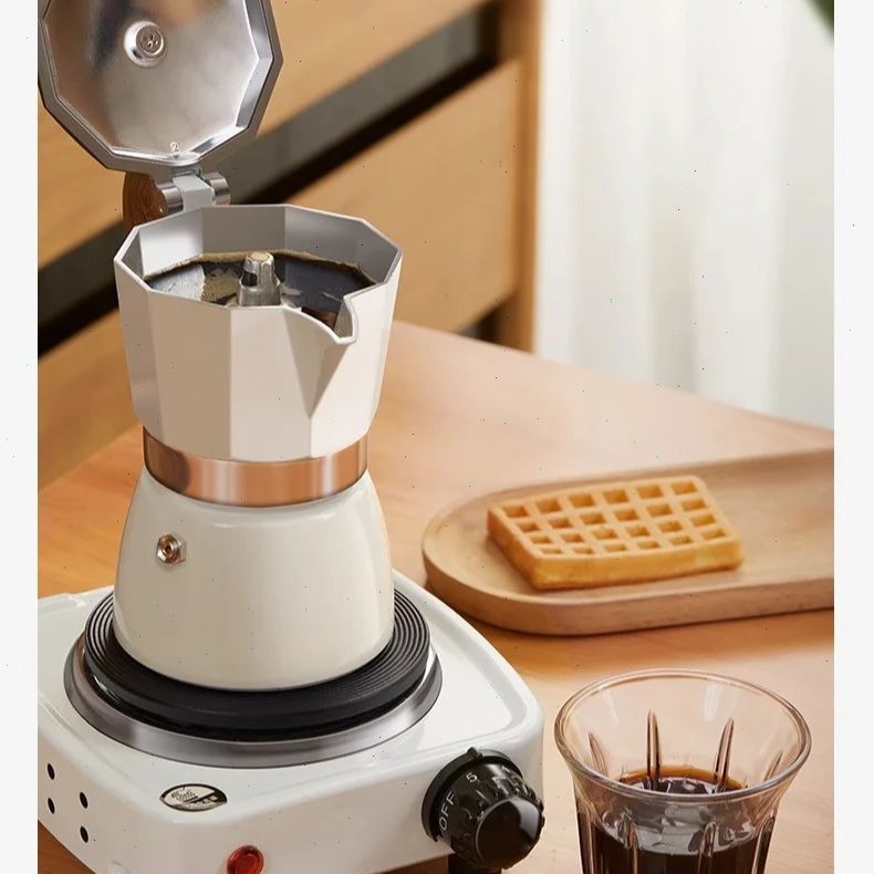 Coffee Equipment Usa - Pote moka de fundo redondo, válvula