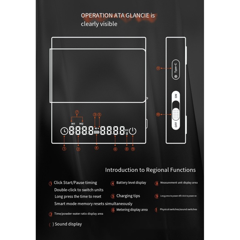 Balança de Café EYFL-Black com - Scale Drip Timer avaliação e preço