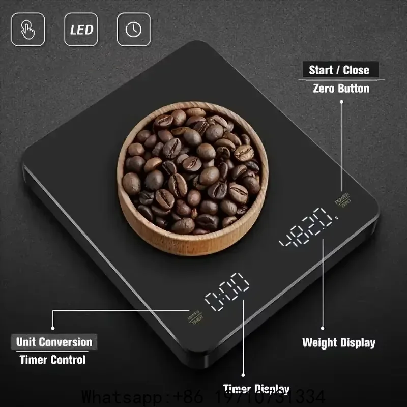 Nova Balança Digital para Café - Scale Drip Timer avaliação e preço